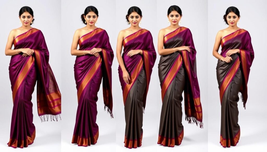 saree draping styles step by step