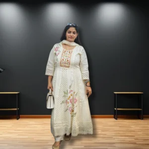 Elegant summer ethnic wear frock suit for womenHOUSE OF ARANYA