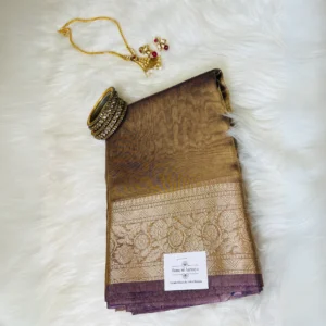 tissue silk saree for wedding celebrations