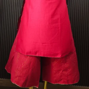 Soft Silk Kurta with Palazzo Red Kurta Palazzo Set Online