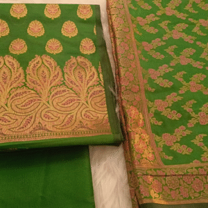 Emerald Bloom Chinia Silk Banarasi Suit Set