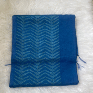 Assam Pure Cotton Saree – Royal Blue Handwoven Design