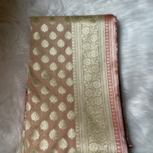 Banarasi Silk Saree with Zari Buta and Rich Border