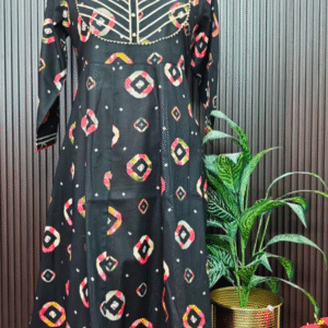 Black Pure Cotton Coord Set with Gota Patti Work (2-Piece)